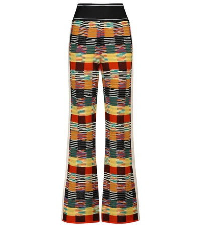 Shop Palm Angels X Missoni Wool-blend Pants In Multicoloured