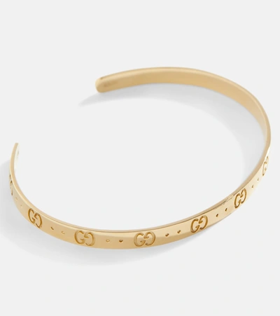 Shop Gucci Icon 18kt Gold Bracelet