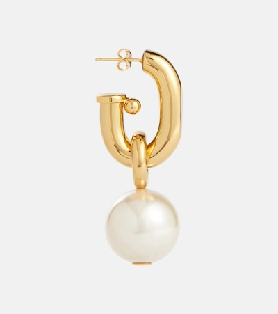 Shop Paco Rabanne Xl Link Embellished Earrings In Gold