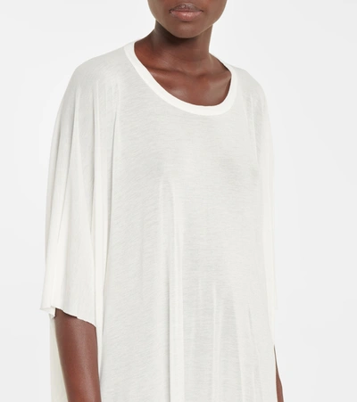 Shop Rick Owens Asymmetric T-shirt In White