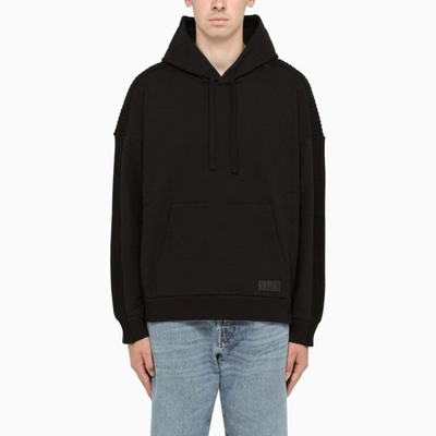 Shop Valentino Black Pullover With Hood