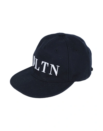 Shop Valentino Hats In Dark Blue