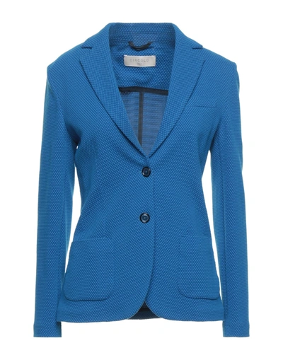 Shop Circolo 1901 Suit Jackets In Bright Blue