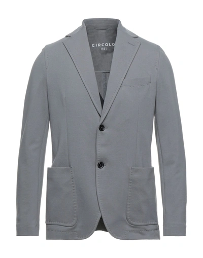 Shop Circolo 1901 Suit Jackets In Grey