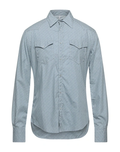 Shop Aglini Shirts In Grey