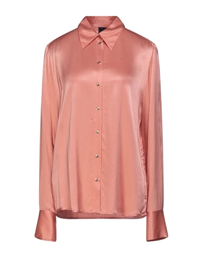 Shop Pinko Woman Shirt Salmon Pink Size 8 Viscose
