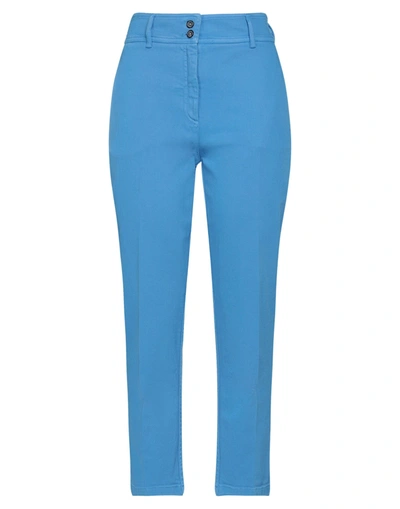 Shop Ndegree21 Woman Jeans Azure Size 4 Cotton, Elastane In Blue