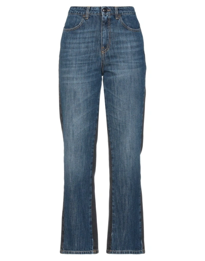 Shop Semicouture Woman Jeans Blue Size 32 Cotton