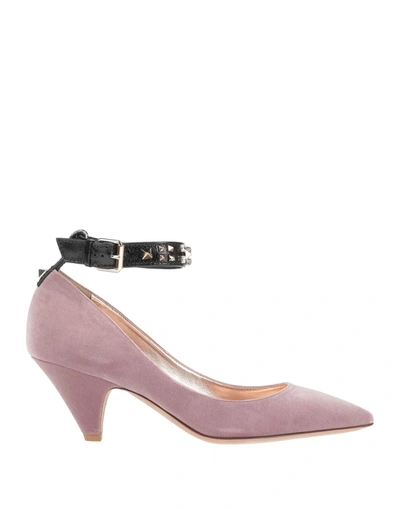 Shop Valentino Pumps In Pastel Pink