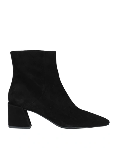 Shop Furla Block Woman Ankle Boots Black Size 9 Sheepskin