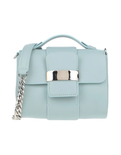 Shop Sergio Rossi Handbags In Sky Blue