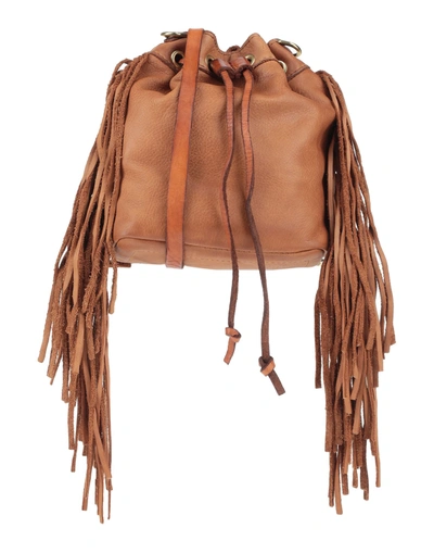 Shop Caterina Lucchi Handbags In Camel