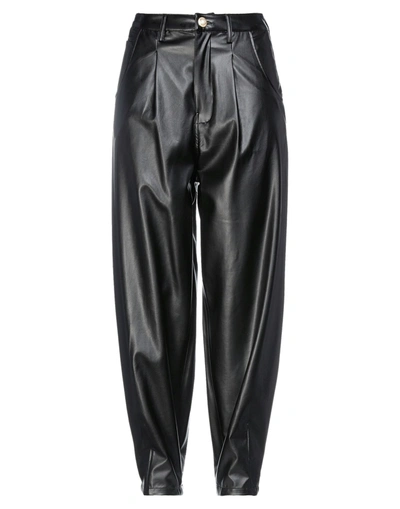 Shop Amen Woman Pants Black Size 8 Polyurethane, Viscose, Polyester