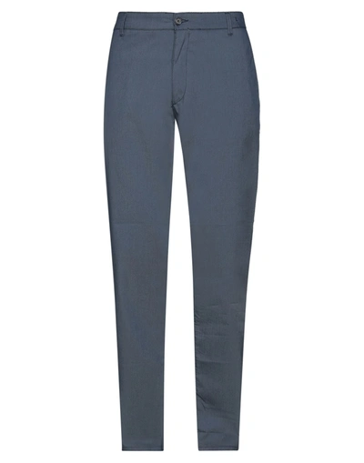 Shop Liu •jo Man Pants In Slate Blue