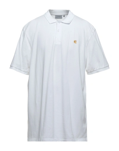 Shop Carhartt Man Polo Shirt White Size S Cotton