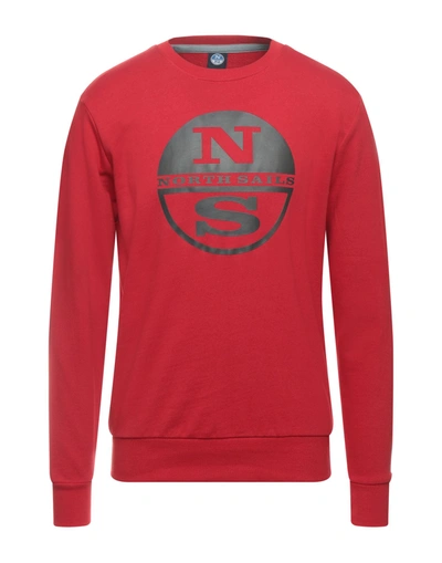 Shop North Sails Sweatshirts In Red