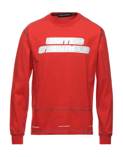 Shop United Standard Man T-shirt Red Size S Cotton