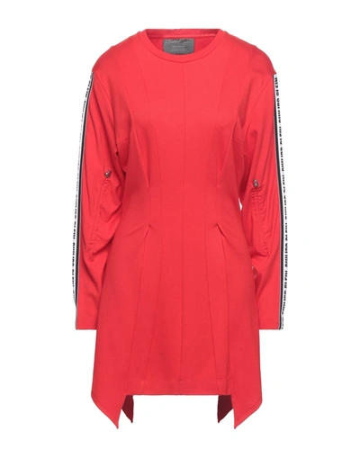 Philipp Plein Short Dresses In Red