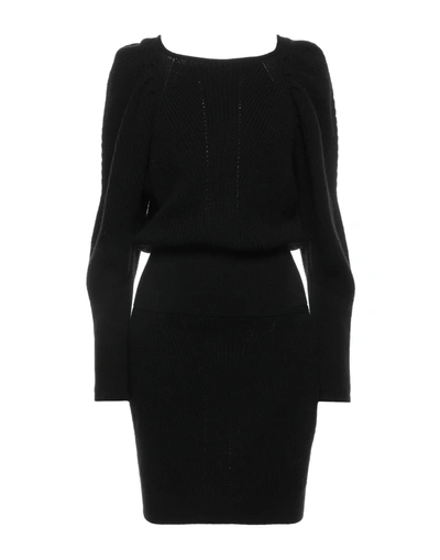 Shop Frankie Morello Woman Short Dress Black Size M Wool, Polyamide, Elastane