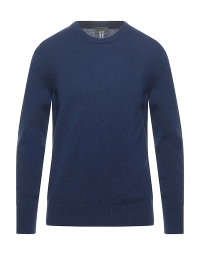 Shop +39 Masq Sweaters In Dark Blue