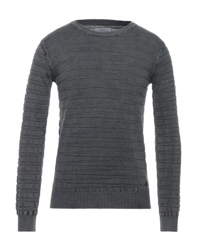 Shop Yes Zee By Essenza Man Sweater Lead Size Xxl Cotton In Grey