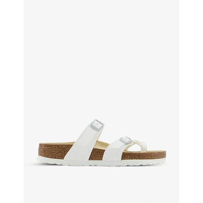 Shop Birkenstock Mayari Faux-leather Sandals In White