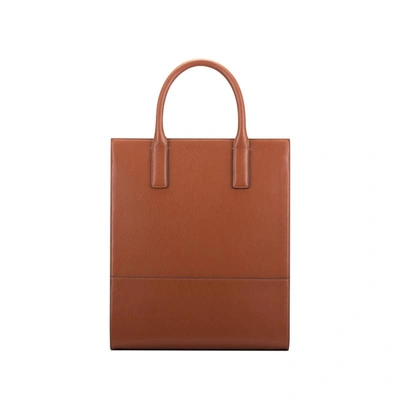 Shop Maison Häroã¯ne Laptop Bag Kira 13 Calfskin In Brown