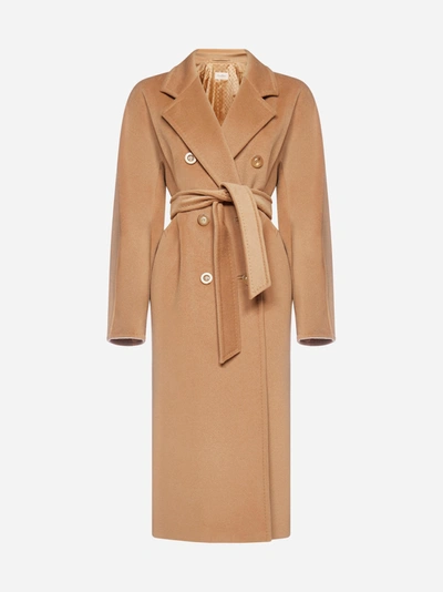 Max Mara Women's 101801 Icon Madame Wool & Cashmere Double-breasted Coat In  Beige | ModeSens