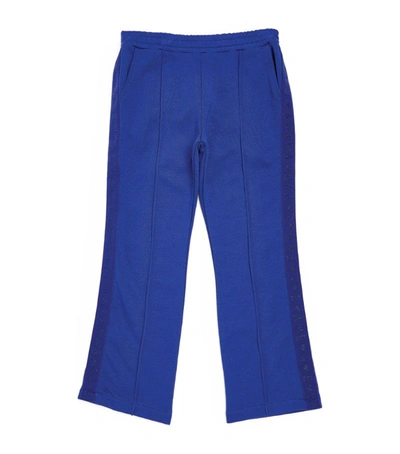 Shop Emporio Armani Logo Tape Sweatpants (4-14 Years) In Blue