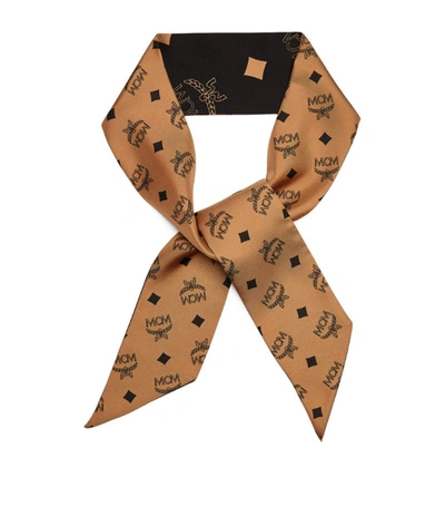 MCM Silk scarf with monogram, Women's Accessories