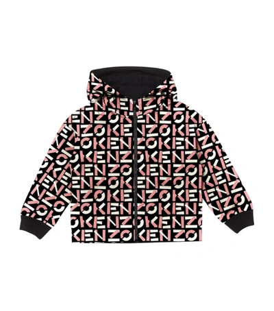 Shop Kenzo Monogram Hoodie (2-12 Years) In Black
