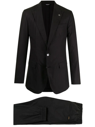Shop Dolce & Gabbana Single-breasted Two-piece Suit In Black