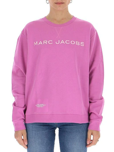 Shop Marc Jacobs Logo Printed Sweatshirt In Pink