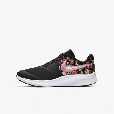 Nike Star Runner 2 Vintage Floral Big Kids Running Shoes In Black pale Ivory white pink Tint ModeSens