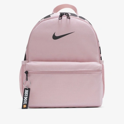 Shop Nike Brasilia Jdi Kids' Backpack (mini) In Pink