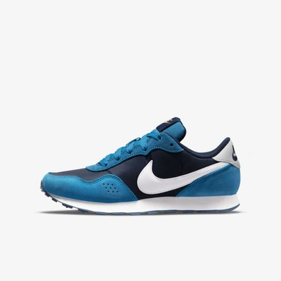 Shop Nike Md Valiant Big Kids' Shoes In Midnight Navy,imperial Blue,melon Tint,white