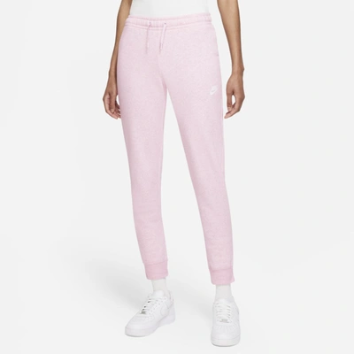Shop Nike Sportswear Women's Fleece Pants In Regal Pink,heather,white