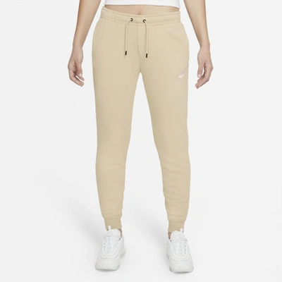 Shop Nike Women's  Sportswear Essential Fleece Pants In Brown