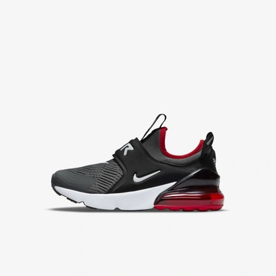 Shop Nike Air Max 270 Extreme Little Kids' Shoes In Iron Grey/black/university Red/white
