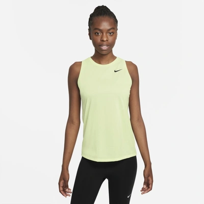Shop Nike Dri-fit Women's Training Tank In Lime Ice