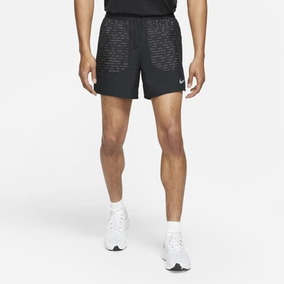 Shop Nike Dri-fit Flex Stride Run Division Men's Brief-lined 5" Running Shorts In Black
