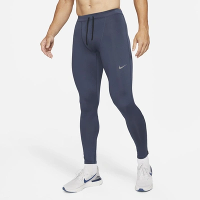 Shop Nike Dri-fit Challenger Men's Running Tights In Thunder Blue