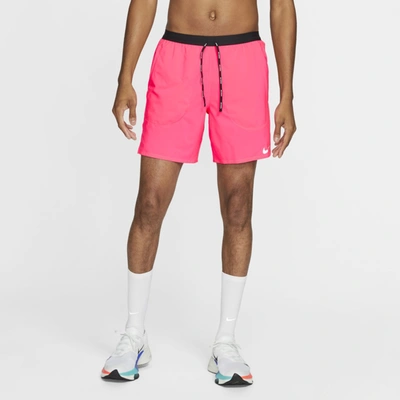 Shop Nike Flex Stride Men's 7" Brief Running Shorts In Hyper Pink