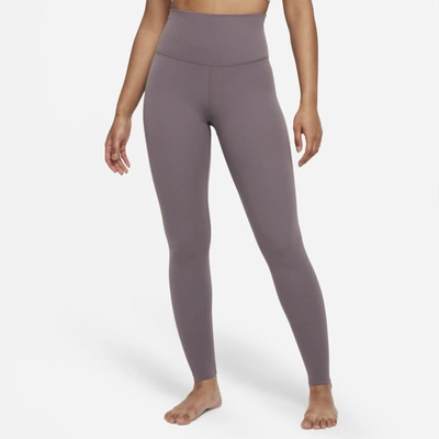 Shop Nike Women's  Yoga Luxe High-waisted Leggings In Brown
