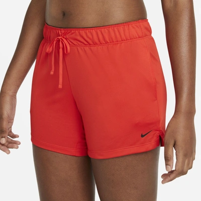 Shop Nike Dri-fit Attack Women's Training Shorts In Chile Red,black,black