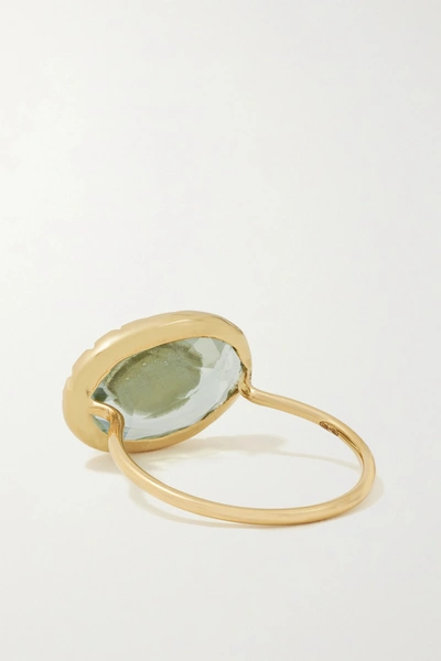 Shop Pascale Monvoisin Souad 9-karat Gold, Amethyst And Diamond Ring