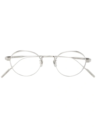 Shop Gentle Monster Liberty X 02 Round Frame Glasses In Silver