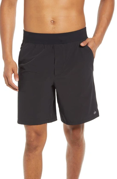 Shop Alo Yoga Repetition Shorts In Black