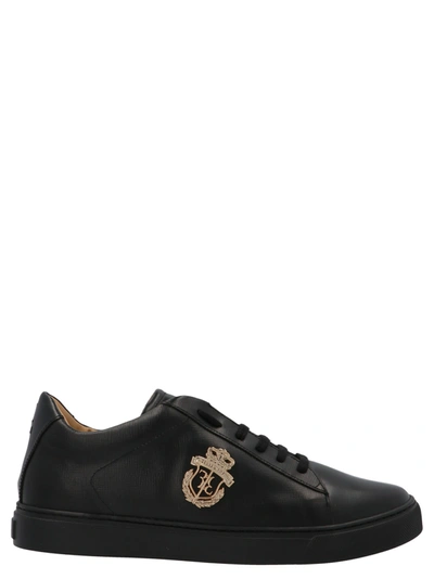 Shop Billionaire Crest Shoes In Black