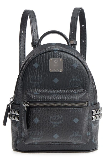 Shop Mcm X-mini Stark Side Stud Convertible Backpack In Black